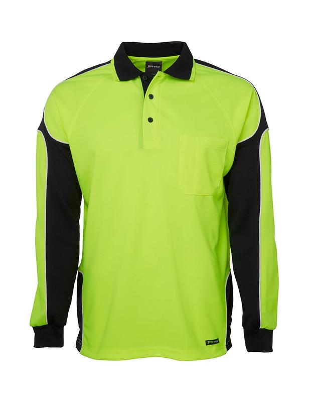6AP4L JB's Hi Vis L/S Arm Panel Polo