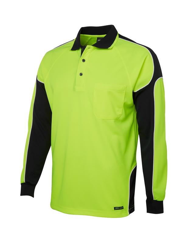 6AP4L JB's Hi Vis L/S Arm Panel Polo