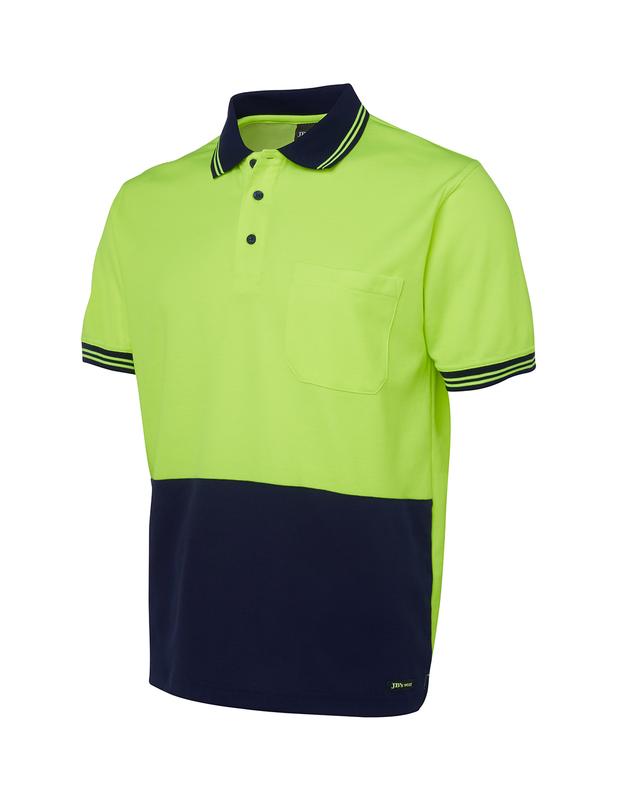 6HPS JB's Hi Vis S/S Cotton Back Polo