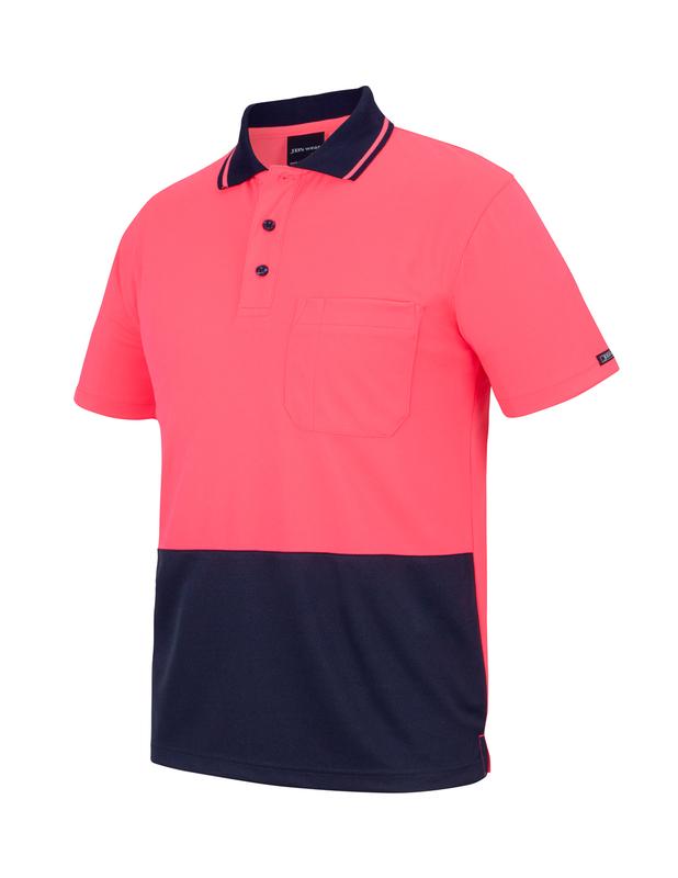 6HVNC JB's Hi Vis Non Cuff Traditional Polo - Adults