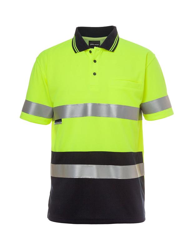 6HVST JB's Hi Vis S/S (D+N) Traditional Polo