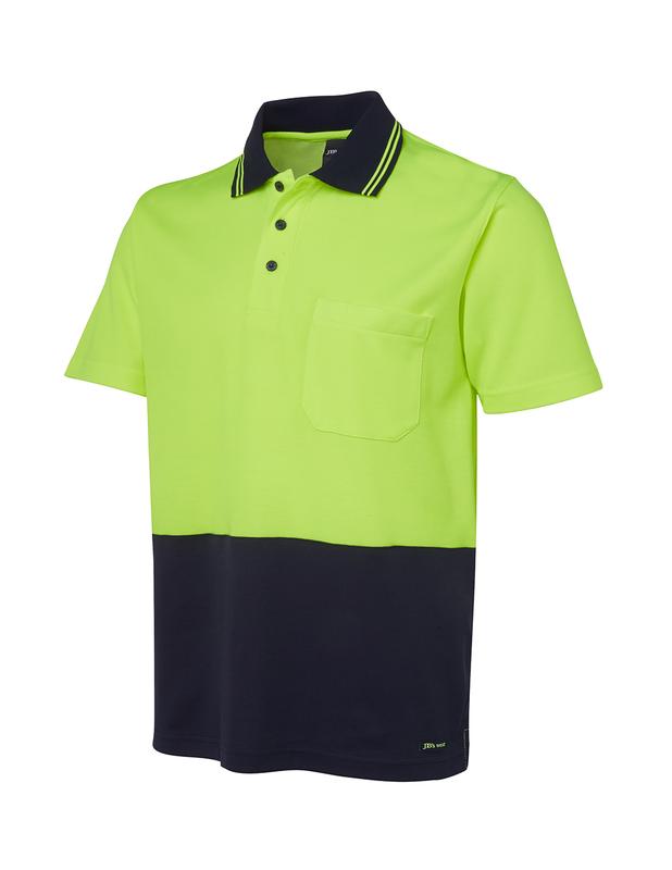 6NCCS JB's Hi Vis Non Cuff S/S Cotton Back