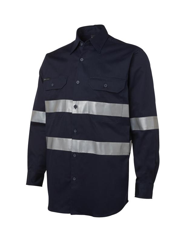 6HDNL JB's L/S 190G Work Shirt With Reflective Tape