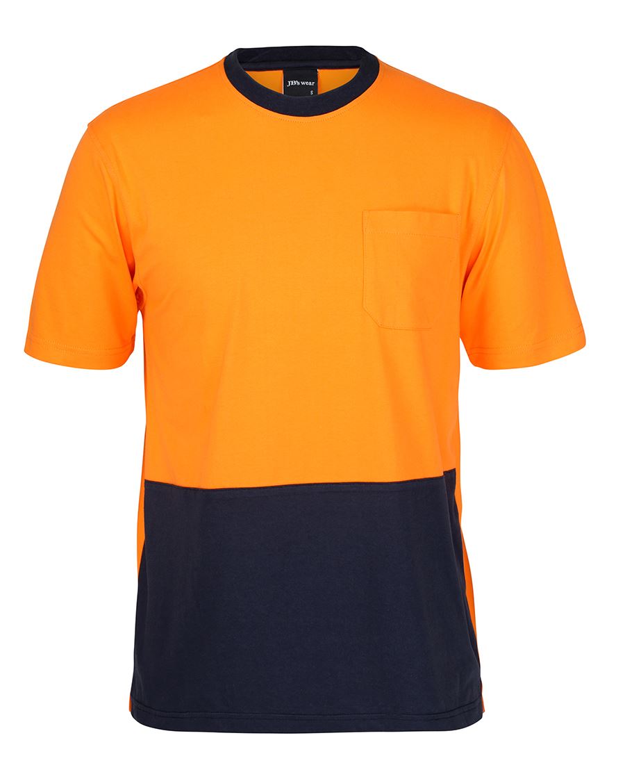 6HVTC JB's Hi Vis Crew Neck Cotton T-shirt