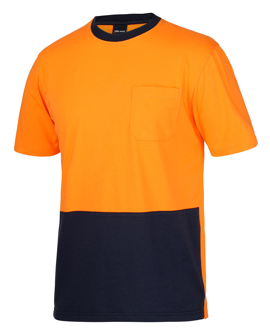6HVTC JB's Hi Vis Crew Neck Cotton T-shirt