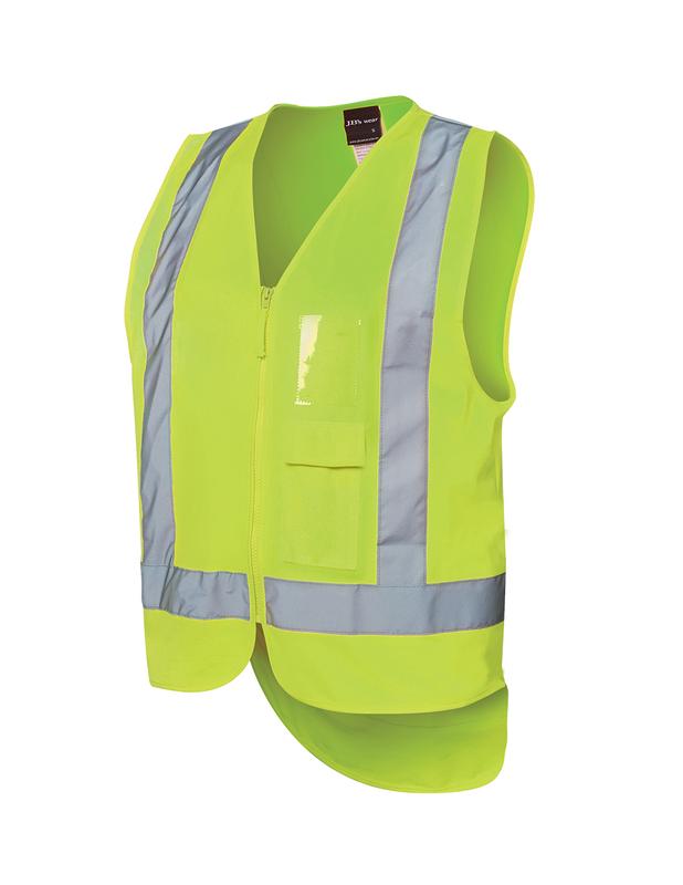 6DNDV JB's Hi Vis Zip Drop Tail H Pattern (D+N) Vest