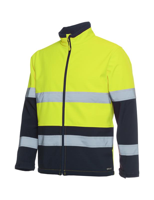 6DWJ JB's Hi Vis (D+N) Three Layer Softshell Jacket