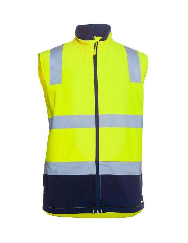 6DWV JB's Hi Vis (D+N) Three Layer Softshell Vest