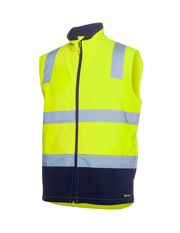 6DWV JB's Hi Vis (D+N) Three Layer Softshell Vest