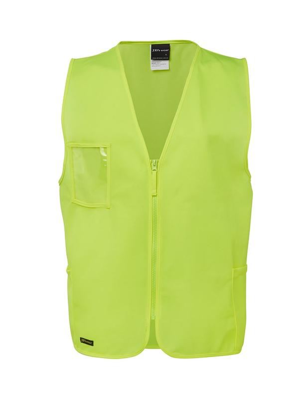 6HVSZ JB's Hi Vis Zip Safety Vest
