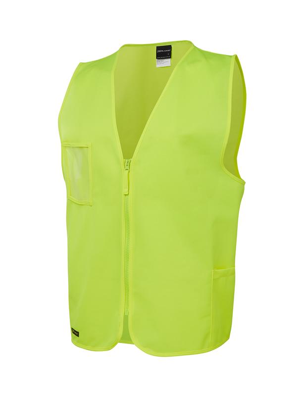 6HVSZ JB's Hi Vis Zip Safety Vest