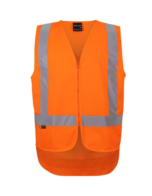 JB's NSW/QLD Rail (D+N) Zip X-Back Safety Vest