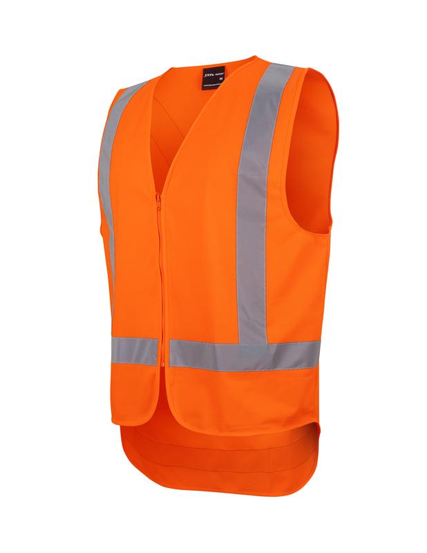 JB's NSW/QLD Rail (D+N) Zip X-Back Safety Vest