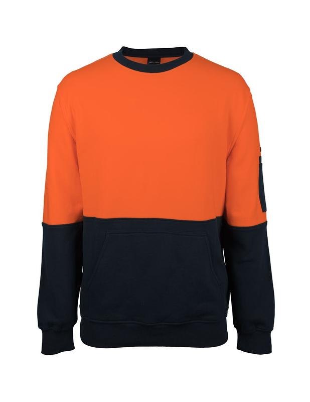 JB's Hi Vis 310 Cotton Crew Neck Fleece