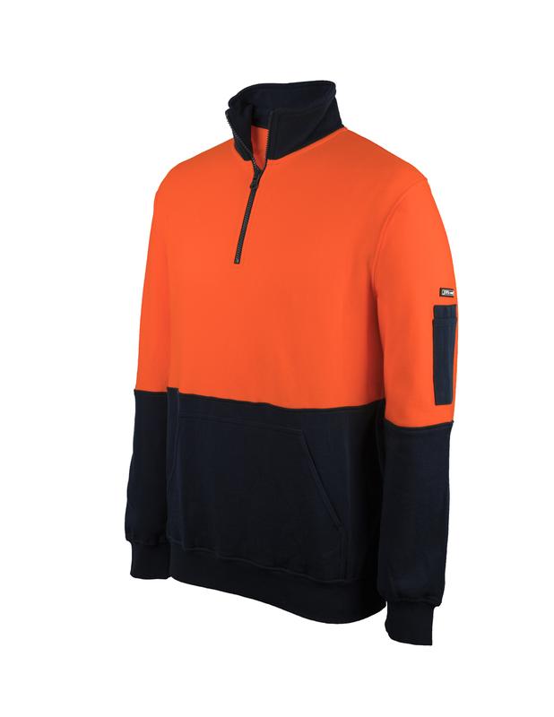 JB's Hi Vis 310 Cotton 1/2 Zip Fleece